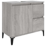Vidaxl badkamerkast 65x33x60 cm bewerkt hout grijs sonoma eikenkleurig