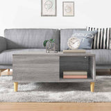 Vidaxl salontafel 80x80x36,5 cm bewerkt hout grijs sonoma eikenkleurig