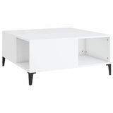 Vidaxl salontafel 80x80x36,5 cm bewerkt hout wit