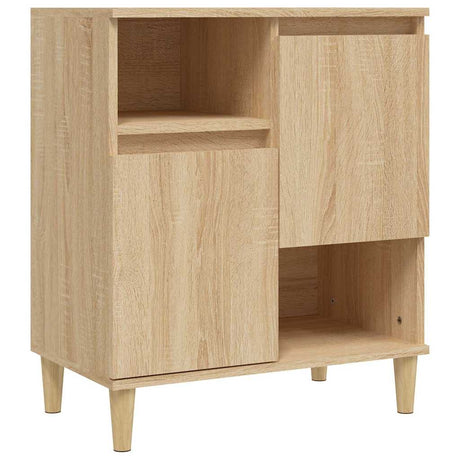 Vidaxl dressoir 60x35x70 cm bewerkt hout sonoma eikenkleurig