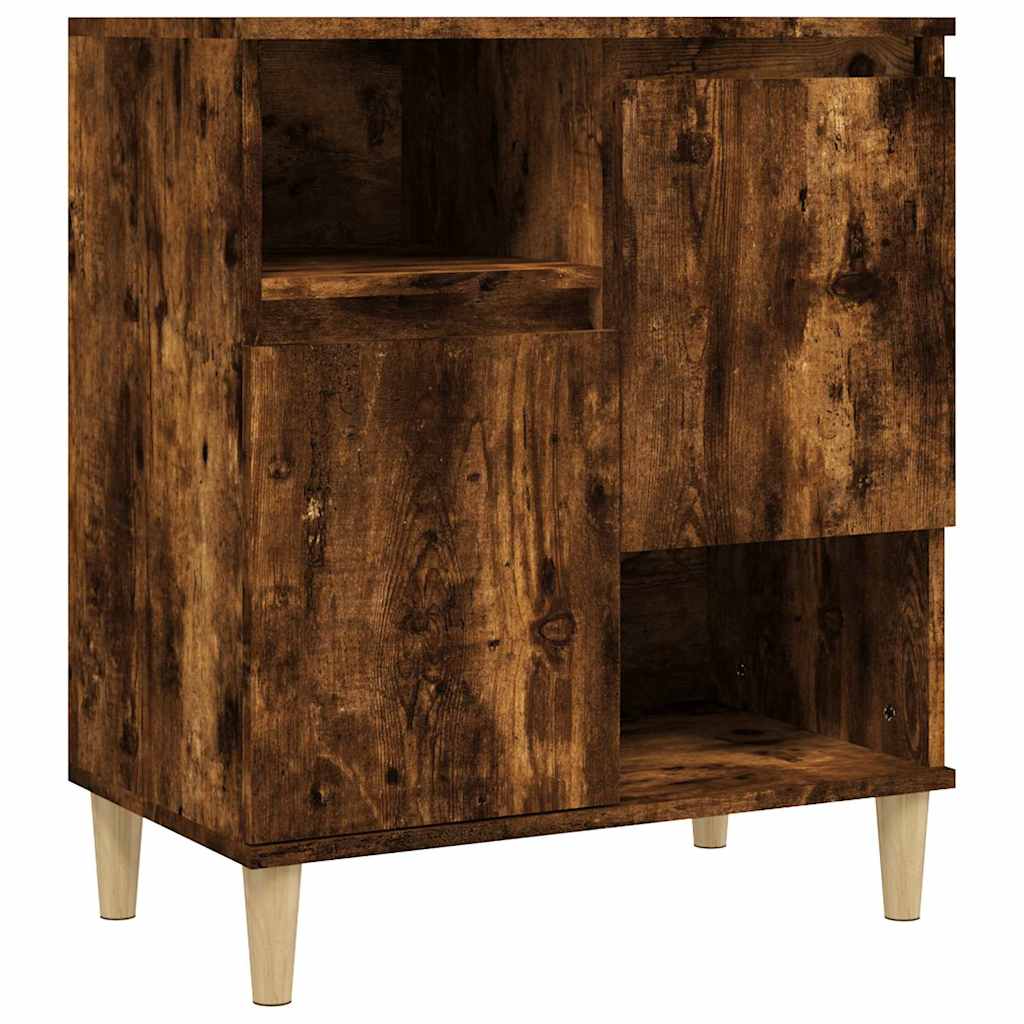 Vidaxl dressoir 60x35x70 cm bewerkt hout gerookt eikenkleurig