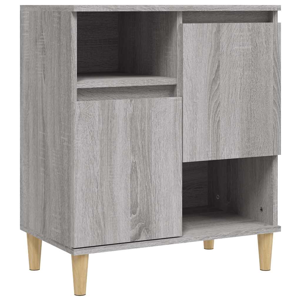Vidaxl dressoir 60x35x70 cm bewerkt hout grijs sonoma eikenkleurig
