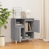 Vidaxl dressoir 60x35x70 cm bewerkt hout grijs sonoma eikenkleurig
