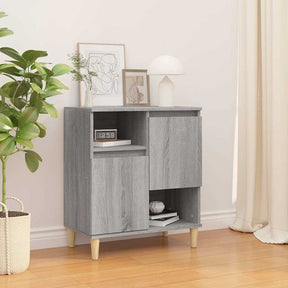 Vidaxl dressoir 60x35x70 cm bewerkt hout grijs sonoma eikenkleurig