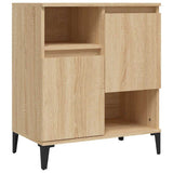Vidaxl dressoir 60x35x70 cm bewerkt hout sonoma eikenkleurig