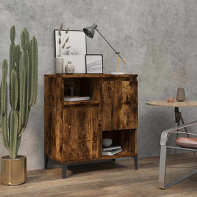 Vidaxl dressoir 60x35x70 cm bewerkt hout gerookt eikenkleurig