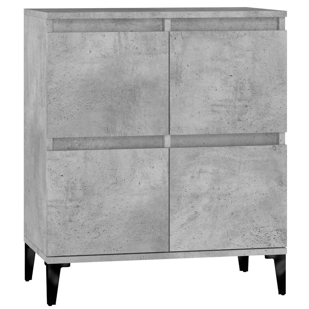 Vidaxl dressoir 60x35x70 cm bewerkt hout betongrijs