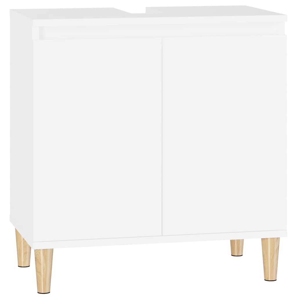 Vidaxl wastafelkast 58x33x60 cm bewerkt hout wit