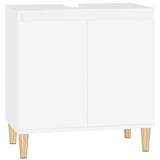 Vidaxl wastafelkast 58x33x60 cm bewerkt hout wit