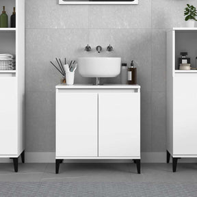 Vidaxl wastafelkast 58x33x60 cm bewerkt hout wit