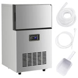 Vidaxl ijsblokjesmachine 45 kg 24 u zilverkleurig
