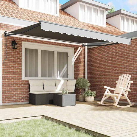 Vidaxl handmatige luifel frame 3 x 2,5 m antraciet