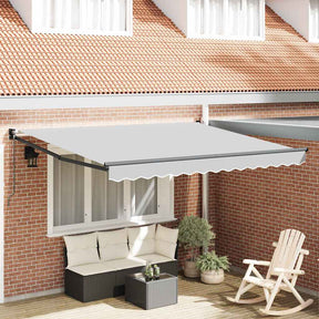 Vidaxl handmatige luifel frame 3,5 x 2,5 m antraciet