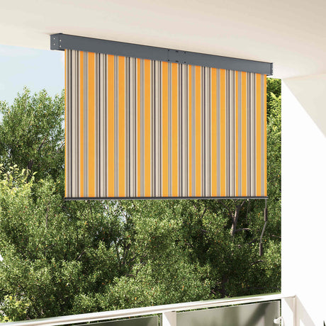 Vidaxl rolgordijn geel en blauw 180 x 250 cm stof en aluminium