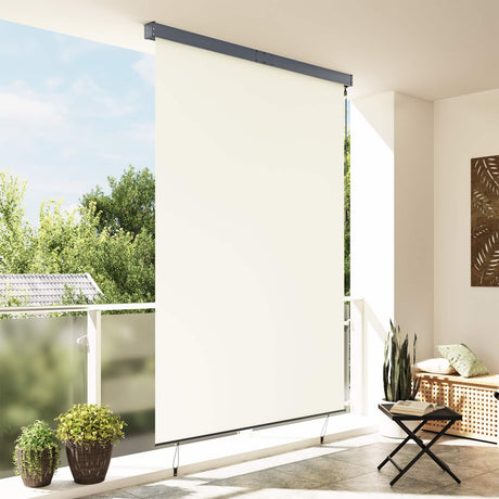 Vidaxl rolgordijn crèmekleurig 180 x 250 cm stof en aluminium