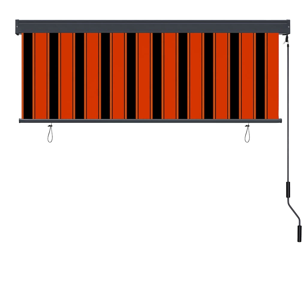 Vidaxl rolgordijn oranje en bruin 180 x 250 cm stof en aluminium
