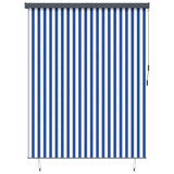 Vidaxl rolgordijn blauw en wit 200 x 250 cm stof en aluminium