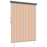 Vidaxl rolgordijn geel en blauw 200 x 250 cm stof en aluminium