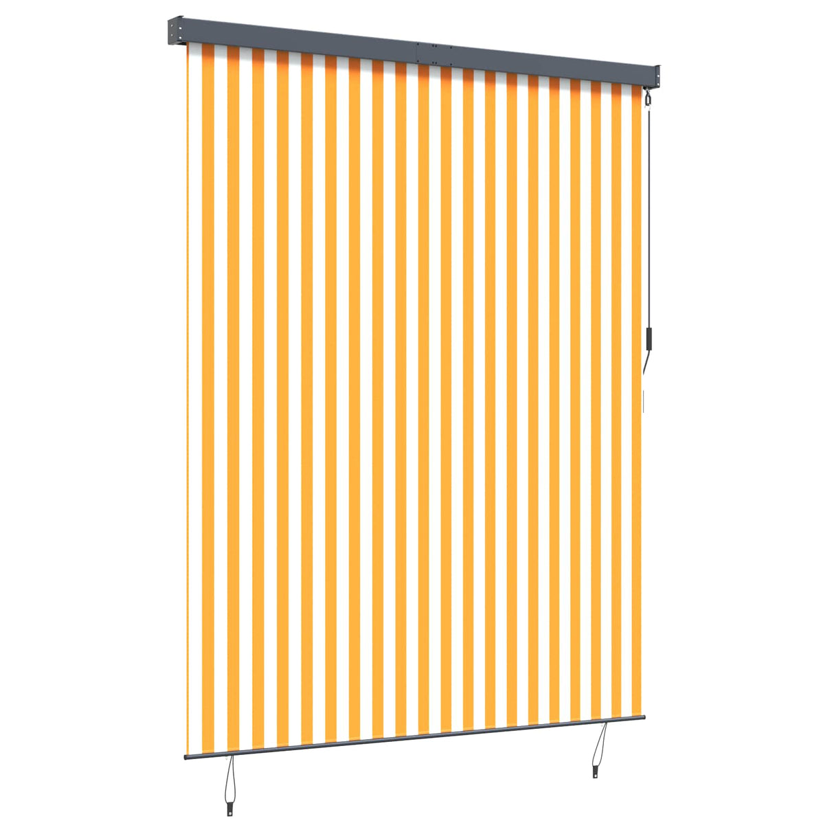 Vidaxl rolgordijn wit en oranje 200 x 250 cm stof en aluminium