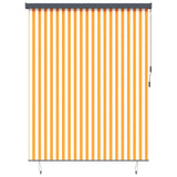 Vidaxl rolgordijn wit en oranje 200 x 250 cm stof en aluminium