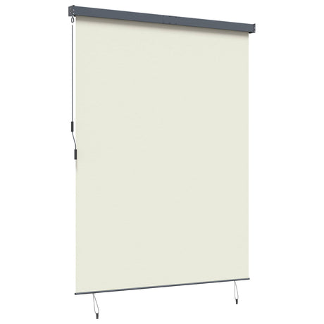 Vidaxl rolgordijn crèmekleurig 200 x 250 cm stof en aluminium