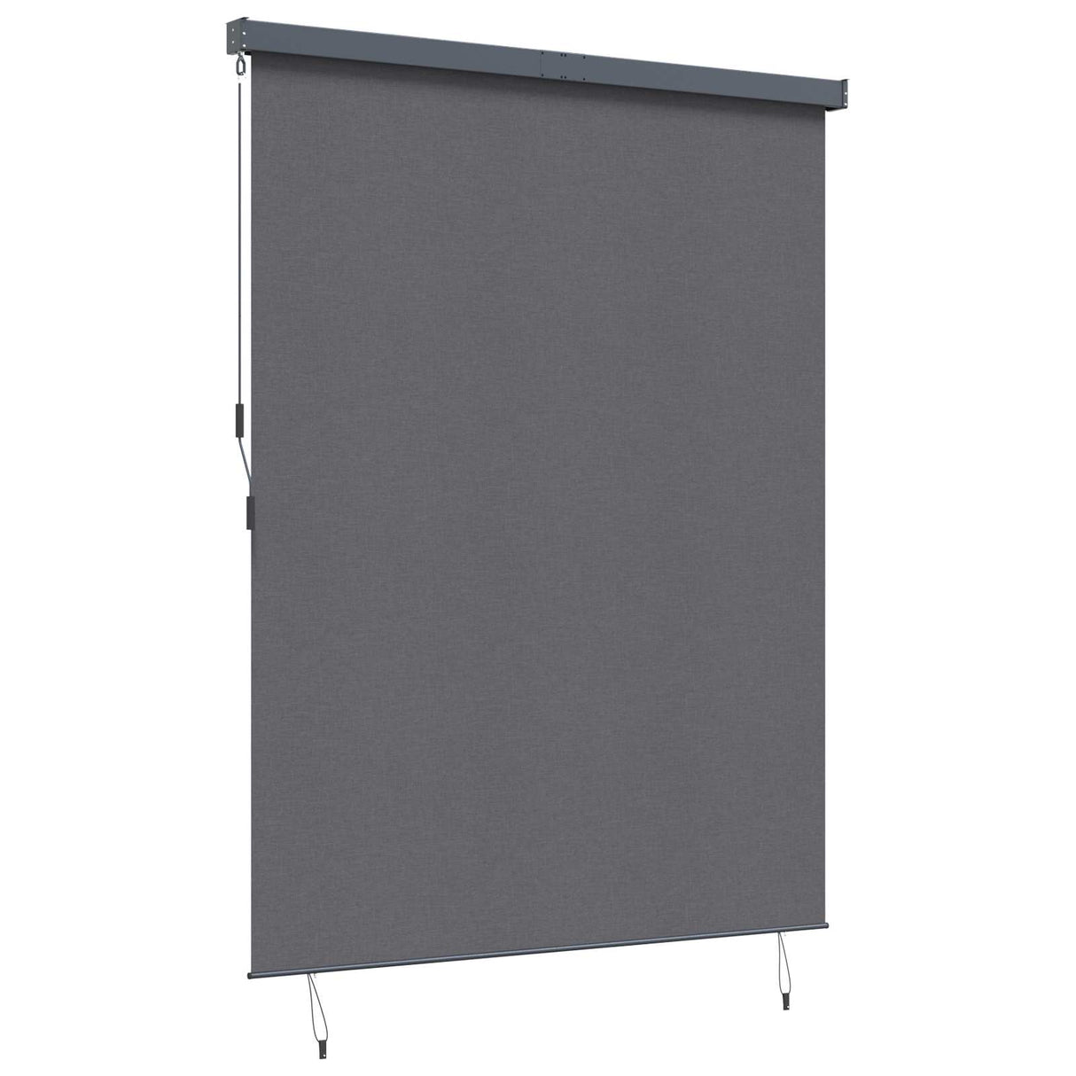 Vidaxl rolgordijn gestreept antraciet 200 x 250 cm stof en aluminium