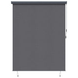 Vidaxl rolgordijn gestreept antraciet 200 x 250 cm stof en aluminium