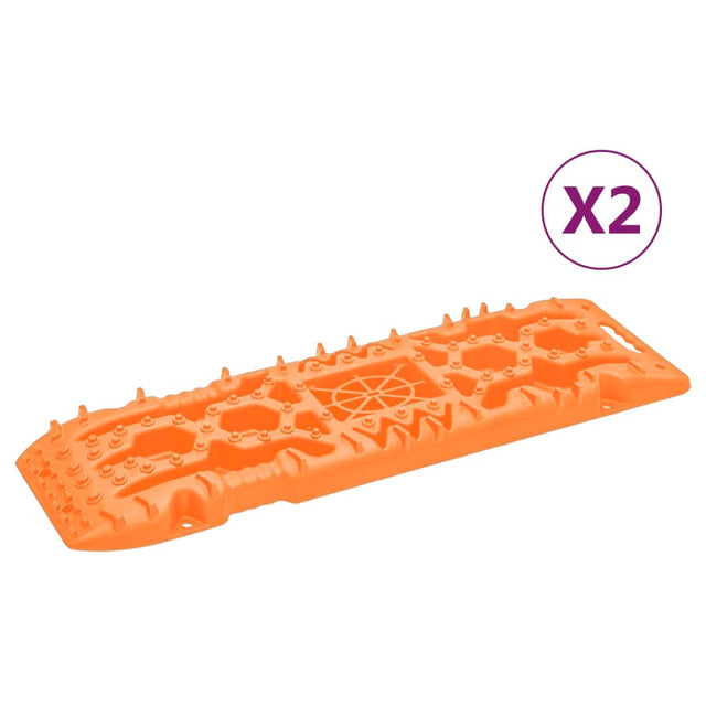 Vidaxl gripplaten 2 st 107x31x7 cm nylon oranje