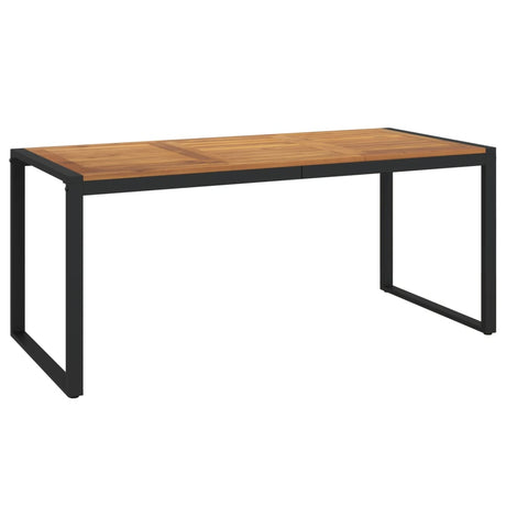Vidaxl tuintafel met u-vormige poten 180x90x75 cm massief acaciahout