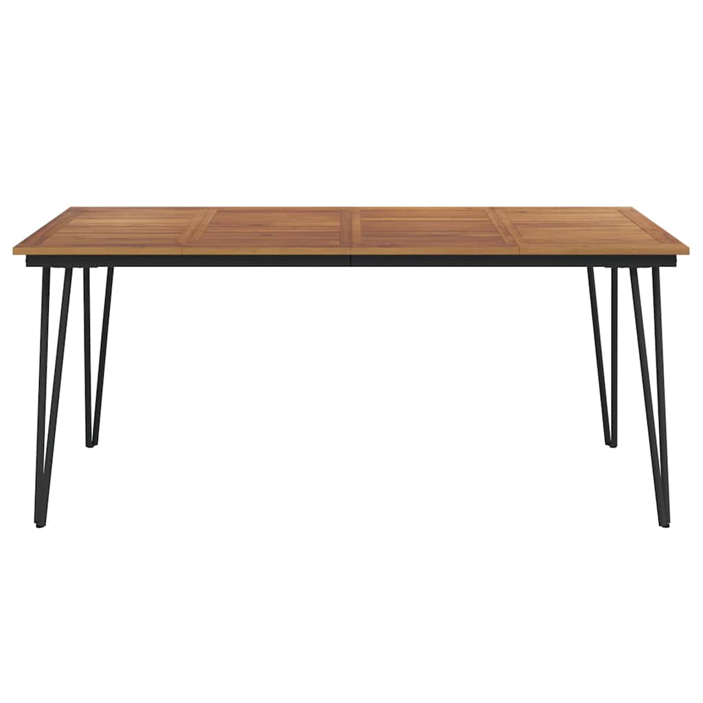 Vidaxl tuintafel met haarspeldpoten 180x90x75 cm massief acaciahout