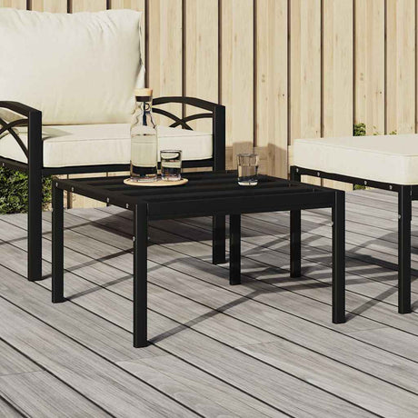 Vidaxl tuintafel 60x60x35 cm staal zwart