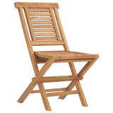 Vidaxl opklapbare stoelen, 2 stuks, 47x63x90 cm, massief teakhout