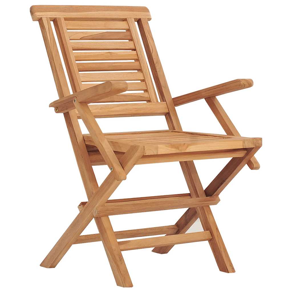 Vidaxl opklapbare stoelen, 2 stuks, 56x63x90 cm, massief teakhout
