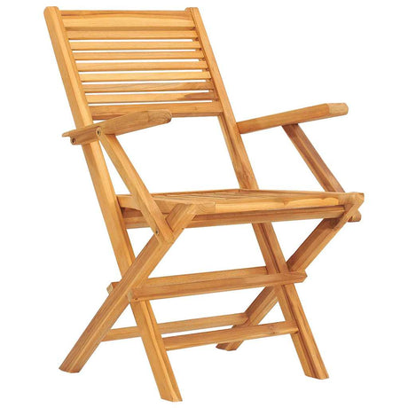 Vidaxl opklapbare stoelen, 2 stuks, 55x62x90 cm, massief teakhout