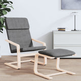 Vidaxl relaxstoel stof donkergrijs