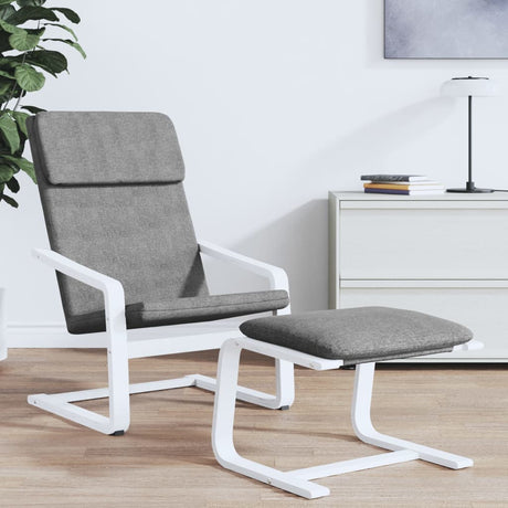 Vidaxl relaxstoel stof donkergrijs