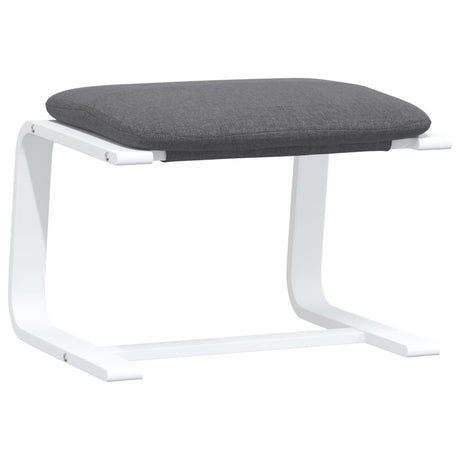 Vidaxl voetenbank 51x41x40 cm stof donkergrijs