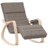 Vidaxl schommelstoel stof taupe