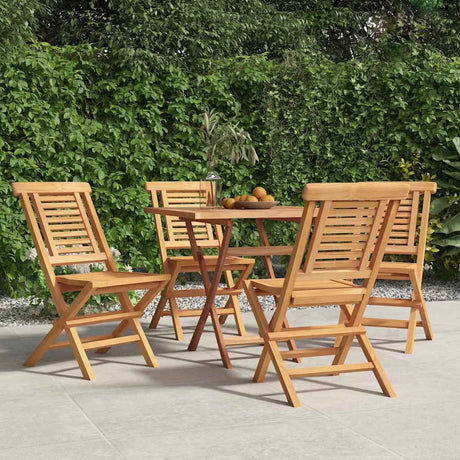 Vidaxl klapstoelen, 4 stuks, 47x63x90 cm, massief teakhout