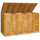 Vidaxl déchets Baking Storage à trois temps 210x89x117 cm en bois d'acacia solide