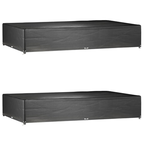 Vidaxl tuinmeubelhoezen 2 st 16 oogjes rechthoekig 325x205x60 cm