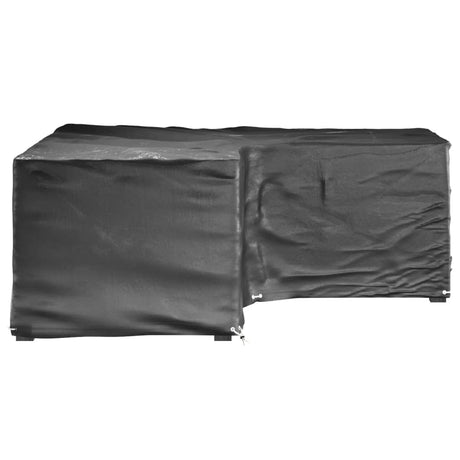 Vidaxl tuinmeubelhoezen l-vormig 2 st 12 oogjes 185x185x70 cm