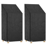 Vidaxl tuinstoelhoezen 2 st met 8 oogjes 65x65x110 150 cm polyetheen