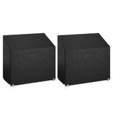 Vidaxl tuinbankhoezen 2 st 8 oogjes 130x70x70 88 cm polyetheen