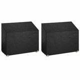 Vidaxl tuinbankhoezen 2 st 8 oogjes 160x70x70 88 cm polyetheen