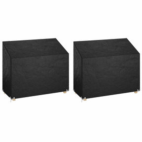Vidaxl tuinbankhoezen 2 st 8 oogjes 160x70x70 88 cm polyetheen