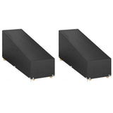 Vidaxl ligbedhoezen 2 st met 12 oogjes 205x75x40 70 cm polyetheen