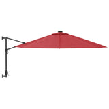 Vidaxl Wall Parasol 290 cm jasnoczerwony