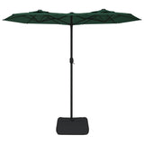 Vidaxl parasol dubbel dak 316x145 cm groen