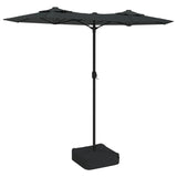 Vidaxl Parasol dvojna streha 316x240 cm antracit -barva